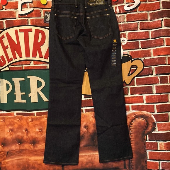 LUCKY BRAND MID RISE RELAXED FIT BOOTLEG DARK WASH BLUE JEANS 27/32 S 4 - Picture 4 of 7